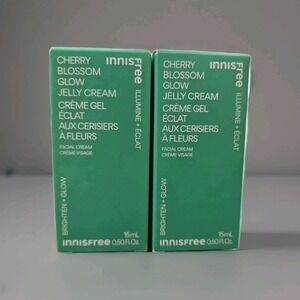 2X INNISFREE Cherry Blossom Glow Jelly Cream 15ml/0.5 fl.oz. Mini/Travel 12/26